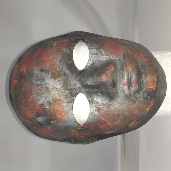 Hand painted OOAK rusted robot creepy horror mask - Picture 1 of 2